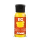 DARWI Flacon de 50 ml de Peinture Textile Opaque - Jaune nacré