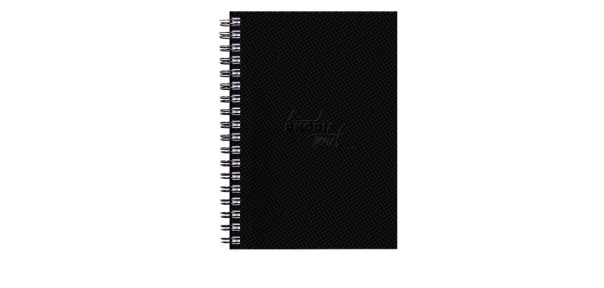 Rhodia Touch Watercolor Book, papier grain fin 100% coton 300g - A5 portrait, 40 pages - Noir