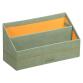 Rhodiarama porte-courrier simili cuir italien 25x10x14 cm - Céladon