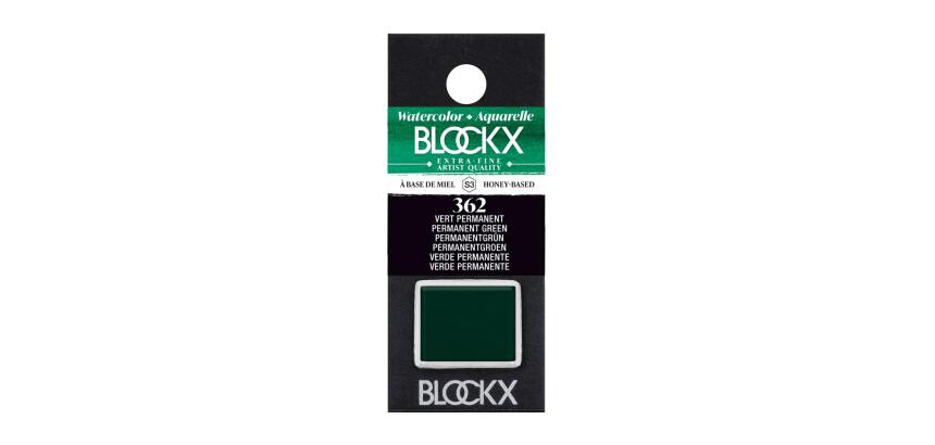 Aquarelle extra-fine demi-godet - Vert permanent