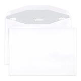Boite de 500 Enveloppes Blanches C5-162x229mm - Gommée Mécanisable - 80g/m2 - pour machine de mise sous pli automatique - Blanc