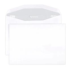 Enveloppe Clairefontaine pour machine de mise sous pli automatique 80 g/m² blanche sans fenêtre avec patte gommée - Boite de 500