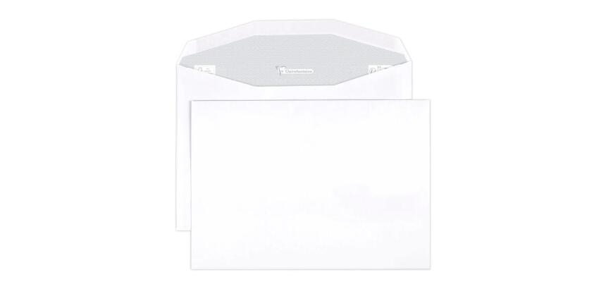 Boite de 500 Enveloppes Blanches C5-162x229mm - Gommée Mécanisable - 80g/m2 - pour machine de mise sous pli automatique - Blanc