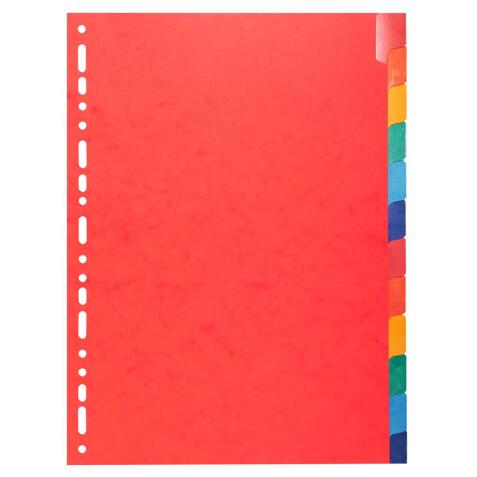 Divider Pressbd A4 225g 12P ColouRed - Assorted colours