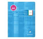 Cahier d'écriture piqué spécial Dys 17x22 cm 48 pages cadre et lignes 4 couleurs Interligne 2 mm - Assortis