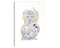 Adolie, Carnet cousu fil A5 14,8x21 cm, 64 pages, ligné, ass.