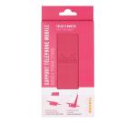 Rhodiarama support pour téléphone mobile simili cuir italien 13x8x8,5 cm - Framboise