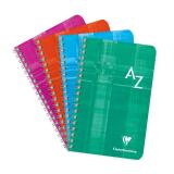 Répertoire reliure intégrale 11x17 cm 100 pages grands carreaux - Assortis