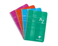 Répertoire reliure intégrale 11x17 cm 100 pages grands carreaux - Assortis