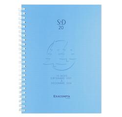 Agenda de bureau SAD 20S Linicolor 15 x 21 cm Semainier Septembre 2025 à Décembre 2026 - 16 mois. - Couleurs assorties