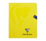 Cahier piqué Mimesys 16,5x21cm 72 pages quadrillé 10x10 + marge couverture polypropylène Couleur aléatoire - Assortis