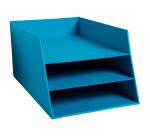 Letter tray w.3 levels Teksto purple