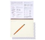 Bloc de calligraphie d'apprentissage A3, FRANCAIS/ANGLAIS - crème