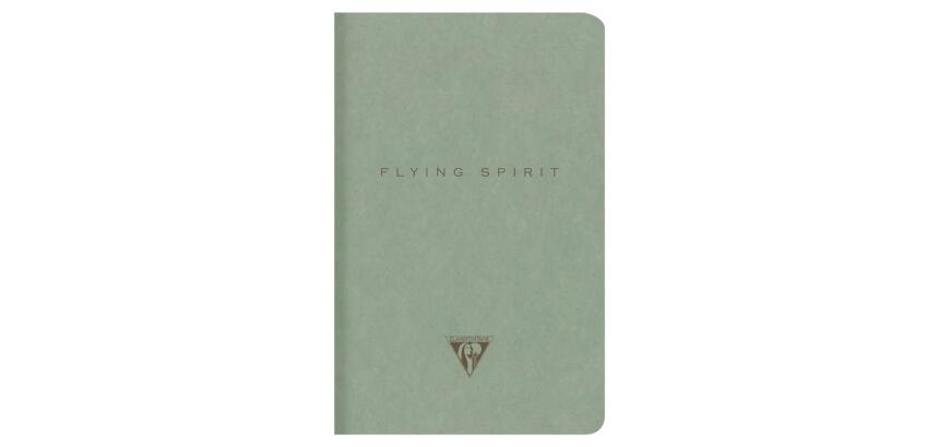 Flying Spirit piqûre textile 11x17cm 96 pages ligné motifs assortis papier ivoire 90g - Noir