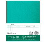 Piqûre 32x27cm Départ du courrier 26 lignes 80 pages - Couleurs assorties