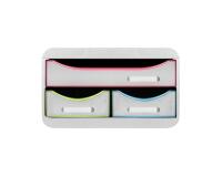 Módulo de archivo SMALL-BOX - 3 cajones - BLACK OFFICE Black Office - Blanco/arlequín