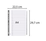 Intercalaires imprimés à touches plastifiées - 31 touches 1 à 31 - A4 - Blanc