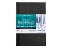 Epsilon Series carnet rembordé rigide 62F 14x21,6cm 150g - Blanc