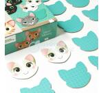 Mémory, Chats et expressions - Multicolore