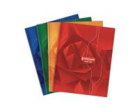 Cahier brochure rembordée rigide 7000 17x22 cm 288 pages grands carreaux 70 g - Assortis