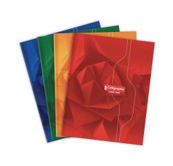 Cahier brochure rembordée rigide 7000 17x22 cm 288 pages grands carreaux 70 g - Assortis