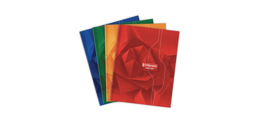 7000, Notitieschrift harde kaft genaaid 17x22cm 144 blad séyès 70g. - Geassorteerde kleuren
