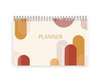 Terracotta, Bloc planner reliure intégrale en-tête 22x14 cm 53 feuillets imprimés