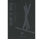 GraF'it bloc agrafé 80F A4 90g - Noir