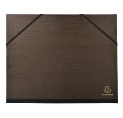 Cartella portadisegni verniciato con elastici angolari 26x33 cm - Per formati A4 e 24x32 cm - Nero