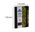 Carnet Marbre 170x110, 192 pages lignées - Kaki