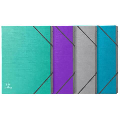 Clasificadores lomo grapado 3 solapas Teksto ® Grapados, 3 solapas - Tamaño: 24,5x32 cm para: A4 - Colores surtidos