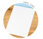 Bloc de Correspondance Triomphe 50 Feuilles Lignées Blanches A5-14,8x21 cm - 90g/m2 - Blanc