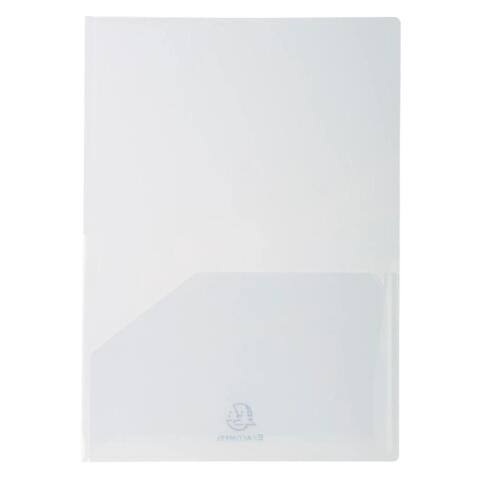 Pack 10 Subcarpetas de presentación Exacompta doble bolsillo Flexible 20x100º - A4xA3 cristal