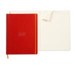 Rhodiarama cahier souple A4+ 160 pages ligné papier ivoire 90g - Coquelicot