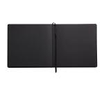 Rhodia Touch - Carb'on Book - brochure rembordé rigide 21x21 cm 112p uni papier Carb'on NOIR 120g - Noir