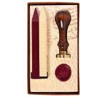 SET SCEAU + 2 BATONS CIRE FLEUR DE LYS - Fleur de lys