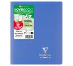 Cahier piqué Koverbook 17x22 cm 96 pages petits carreaux couverture polypropylène opaque 100% recyclé