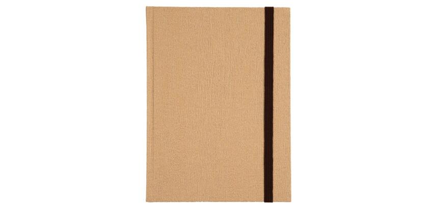Carnet Nature 220x170, 192 pages lignées - Beige
