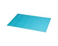 Rhodiarama sous-main rigide simili cuir italien 60x40 cm - Turquoise