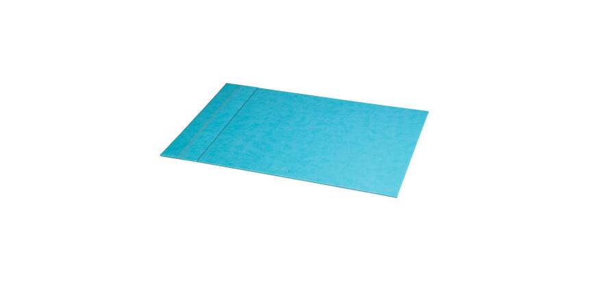 Rhodiarama sous-main rigide simili cuir italien 60x40 cm - Turquoise