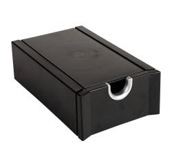 EXABUSINESS busin.card box black/silver - Black