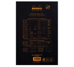 Meeting Pad - bloc agrafé Rhodia N°19 A4+ 80 feuillets pré-impriméss détachabl - Noir