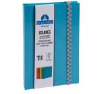 Carnet Iderama 170x110, 192 pages lignées - Bleu
