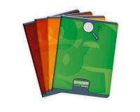 Cahier piqué 8000 CARTE 17x22 cm 96 pages grands carreaux 90 g - Assortis