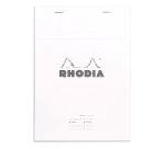 Meeting Pad - bloc agrafé Rhodia N°16 A5 80 feuillets pré-imprimés détachables 80g - Blanc