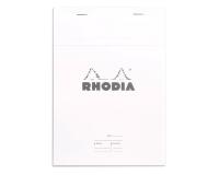 Meeting Pad - bloc agrafé Rhodia N°16 A5 80 feuillets pré-imprimés détachables 80g - Blanc
