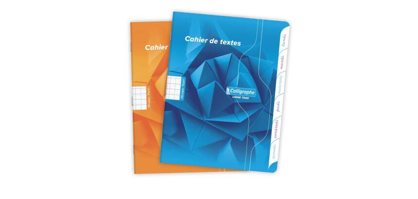 Textes piqué 7000 17x22 cm 120 pages grands carreaux 70 g - Assortis