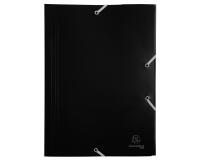 3 Flap Folders with Elastic Straps Opaque Polypropylene Eco A4