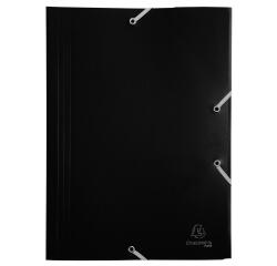 3 Flap Folders with Elastic Straps Opaque Polypropylene Eco A4