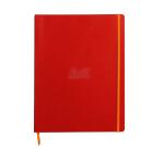 Rhodiarama cahier souple A4+ 160 pages ligné papier ivoire 90g - Coquelicot